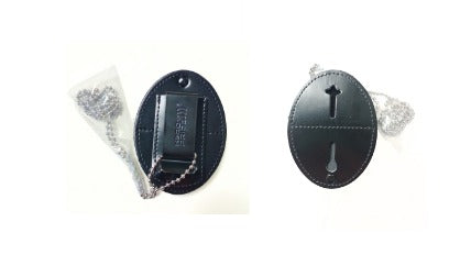 Oval Belt clip badge holder
